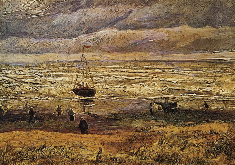 View Of The Sea At Scheveningen Van Gogh Oil Painting